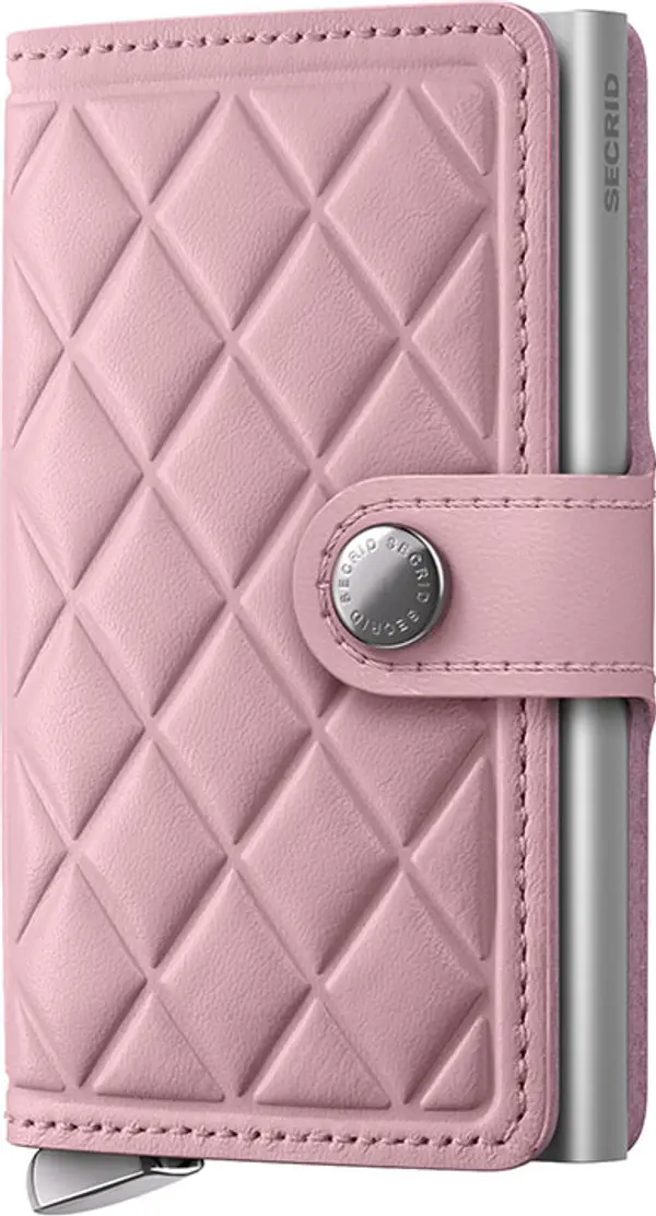 Secrid Secrid Miniwallet Emboss Diamond Rose Unisex - Novčanik Secrid - Roza - MEd-Rose-One-size - Size: One size