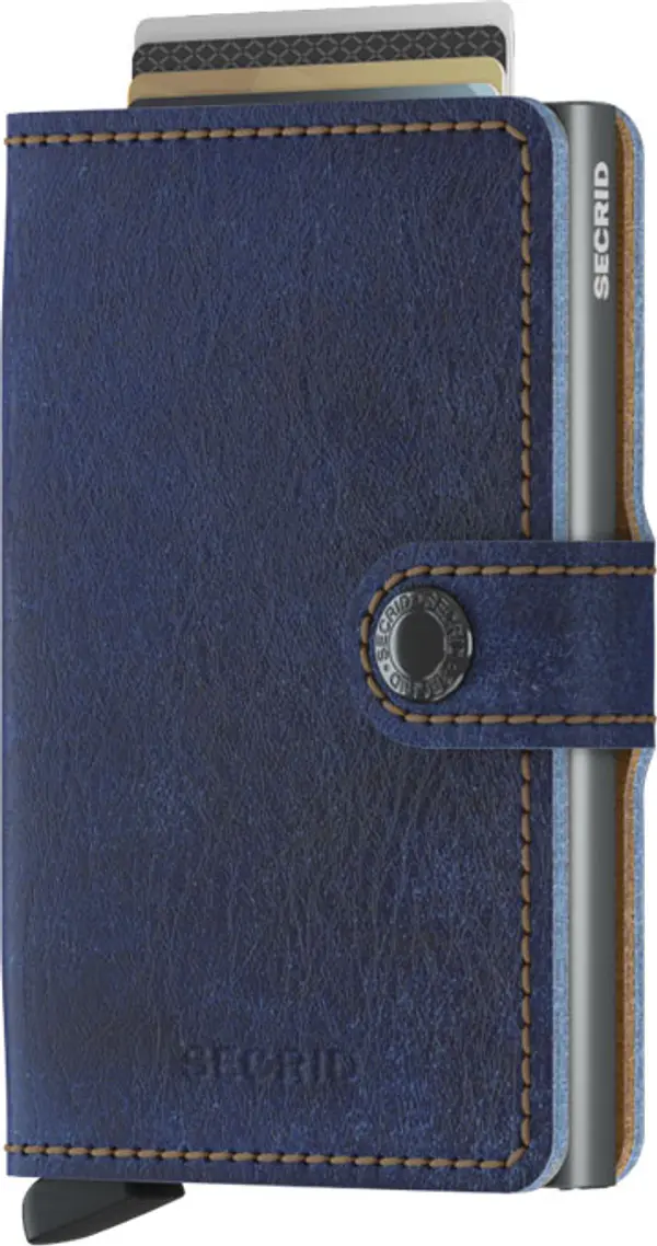 Secrid Secrid Miniwallet Indigo 5-Titanium Unisex - Novčanik Secrid - Plava - MIn-5-Titanium-One-size - Size: One size