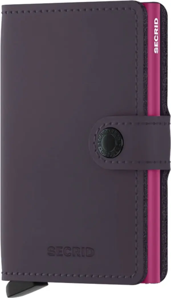 Secrid Secrid Miniwallet Matte Dark Purple-Fuchsia Unisex - Novčanik Secrid - Ljubičasta - MM-Dark-Purple-Fuchsia-One-size - Size: One size