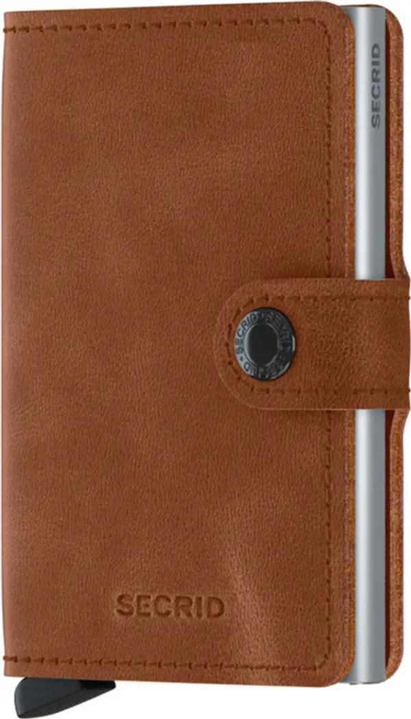 Secrid Secrid Miniwallet Vintage Cognac-Silver Unisex - Novčanik Secrid - Smeđa - MV-Cognac-Silver-One-size - Size: One size