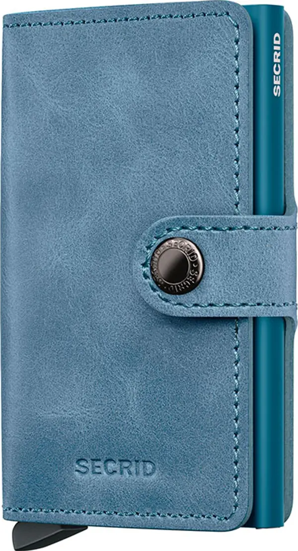 Secrid Secrid Miniwallet Vintage Teal Unisex - Novčanik Secrid - Plava - MV-Teal-One-size - Size: One size