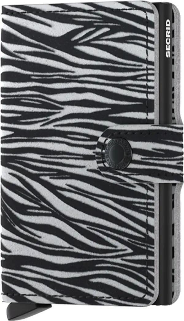 Secrid Secrid Miniwallet Zebra Light Grey Unisex - Novčanik Secrid - Siva - MZe-Light-Grey-One-size - Size: One size