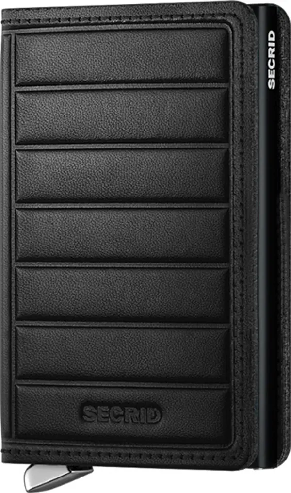 Secrid Secrid Premium Slimwallet Emboss Lines Black Unisex - Novčanik Secrid - Crna - SEl-Black-One-size - Size: One size