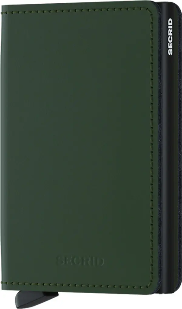 Secrid Secrid Slimwallet Matte Green & Black Unisex - Novčanik Secrid - Zelena - SM-Green-Black-One-size - Size: One size
