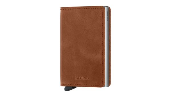 Secrid Secrid Slimwallet Vintage Cognac-Silver