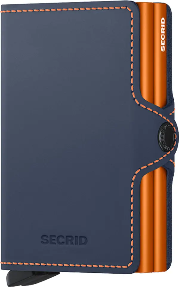 Secrid Secrid Twinwallet Matte Nightblue & Orange Unisex - Novčanik Secrid - Plava - TM-Nightblue-Orange-One-size - Size: One size