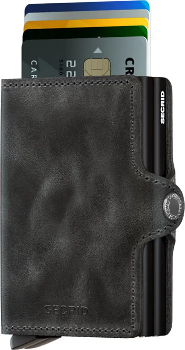 Secrid Secrid Twinwallet Vintage Black Unisex - Novčanik Secrid - Crna - TV-BLACK-One-size - Size: One size