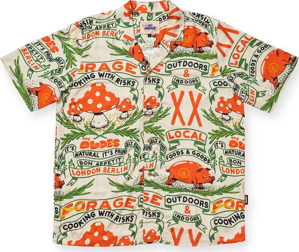 The Dudes The Dudes Cooking With Risks Hawaiian Shirt Muškarci - košulja The Dudes - Višebojna - 10016162-M - Size: M