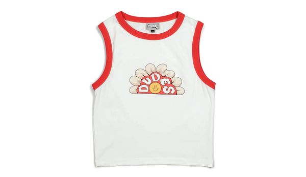 The Dudes The Dudes Flowa Women Tank Top Off-White