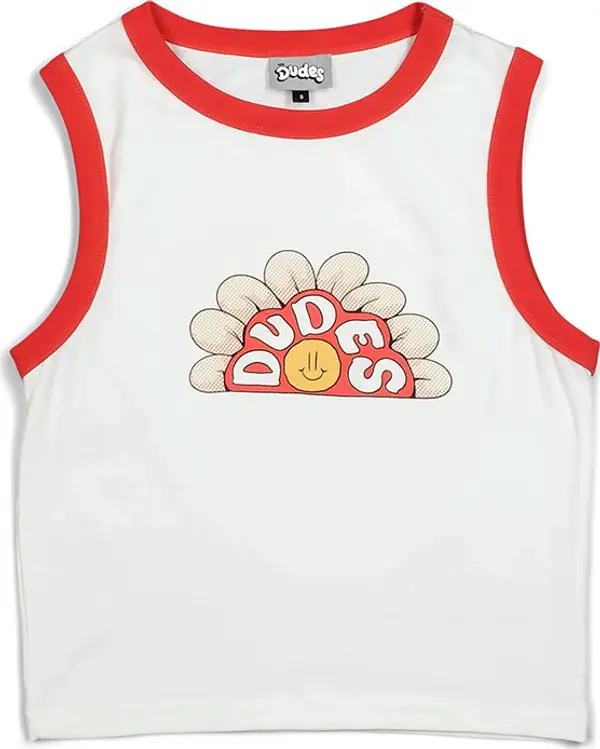 The Dudes The Dudes Flowa Women Tank Top Off-White Žene - Majice The Dudes - Bezbojan - 101629-SS24-M - Size: M