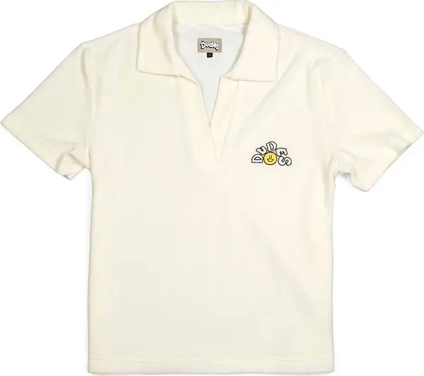 The Dudes The Dudes Leony Women Polo Shirt Vanilla Žene - Majice The Dudes - Svijetlo smeđa - 101775-SS24-L - Size: L