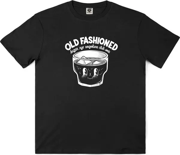 The Dudes The Dudes Old Fashioned Classic T-Shirt Black Muškarci - Majice The Dudes - Crna - 109702-SS24-L - Size: L