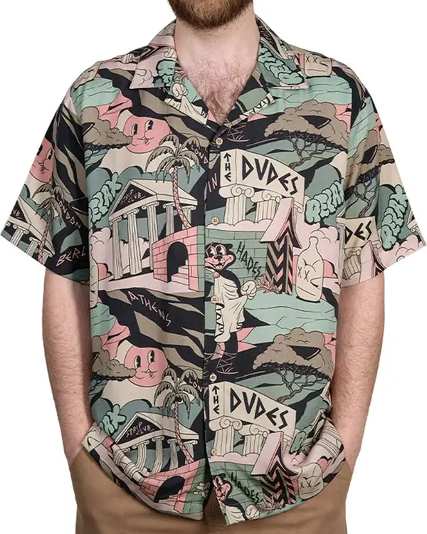 The Dudes The Dudes Temple Hawaiian Shirt Muškarci - košulja The Dudes - Velikobojan - 203362-XL - Size: XL