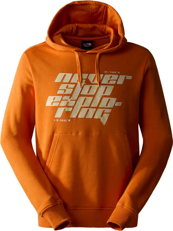 The North Face The North Face U Graphic Hoodie Muškarci - Dukserice i džemperi s kapulja The North Face - Narančasta - NF0A852ZI0M-M - Size: M