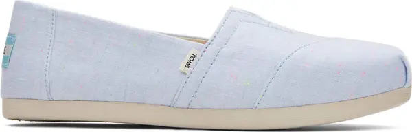 Toms Toms Alpargata Light Blue Speckled Linene Wmn Žene - Tenisice Toms - Plava - 10017740-4 - Size: 4