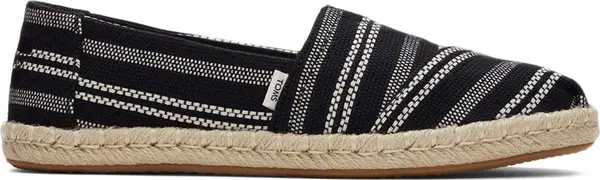 Toms Toms Alpargata Rope Black Global Stripe Wmns Žene - Tenisice Toms - Crna - 10017852-4 - Size: 4