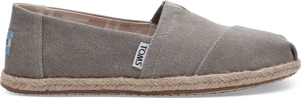 Toms Toms Drizzle Grey Washed Canvas Alpargata Žene - Tenisice Toms - Siva - 10009754-3.5UK - Size: 3.5