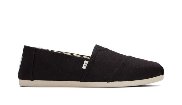 Toms Toms Alpargata BLack Recycled Cotton Canvas