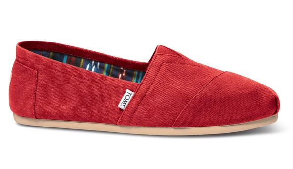 Toms Toms Alpargatas W Red Canvas