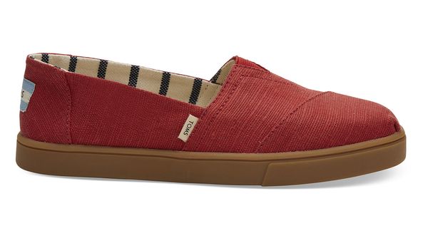 Toms Toms Red Canvas Women's Cupsole Alpargatas