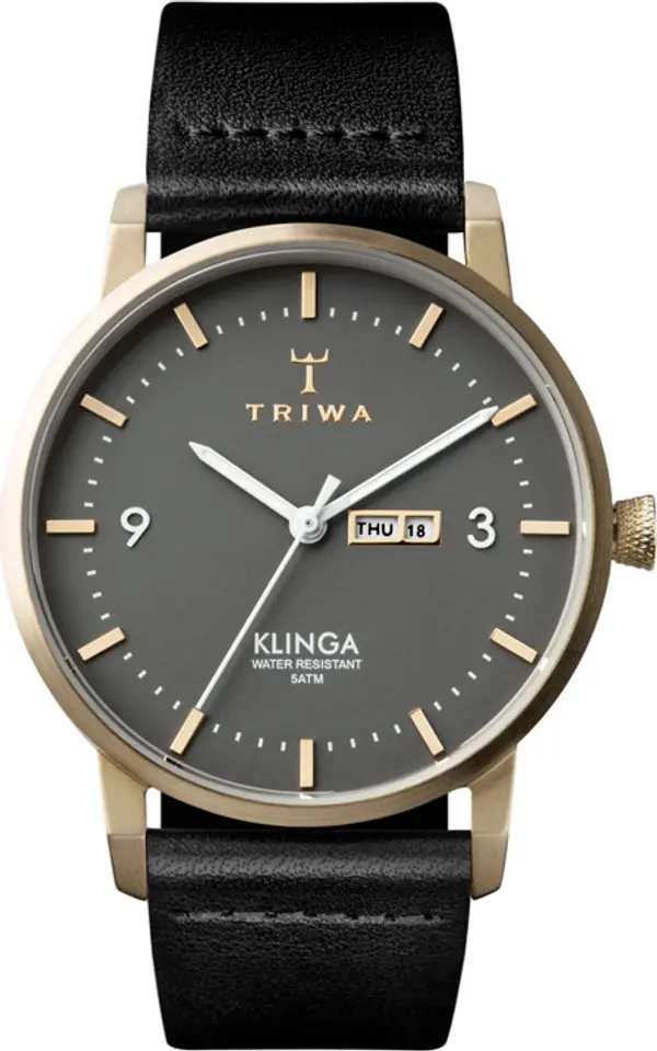 Triwa Triwa Ash Klinga - Black Classic Unisex - Satovi Triwa - Crna - KLST107-CL010117-One-size - Size: One size