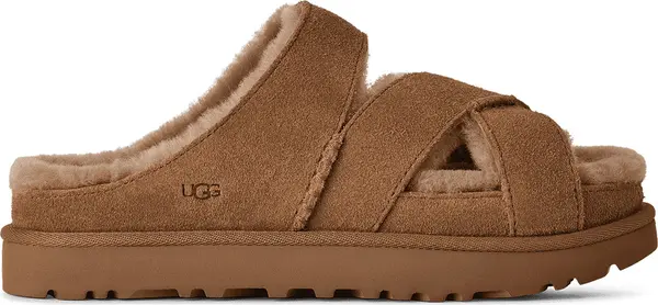 UGG UGG Women's Greenport Cross Strap Slide Žene - Sandale UGG - Smeđa - 1178470-CHE-4 - Size: 4