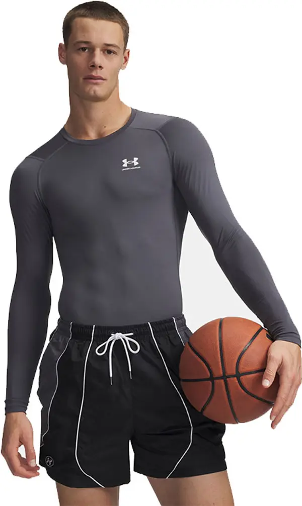 Under Armour Under Armour HG Armour Comp LS Muškarci - Dolje Under Armour - Siva - 1361524-025-S - Size: S