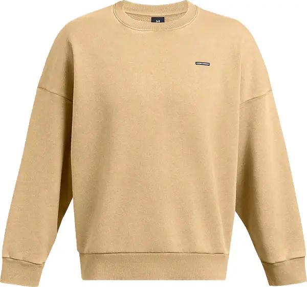 Under Armour Under Armour M Icon Heavyweight Fleece Wash Oversized Crew Muškarci - Dukserice i džemperi s kapulja Under Armour - Smeđa - 1386553-263-M - Size: M