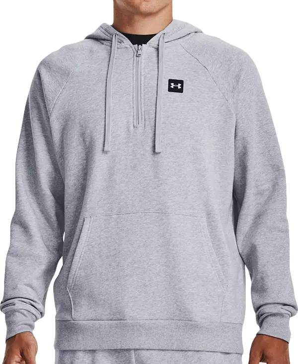 Under Armour Under Armour M Rival Fleece ½ Zip Hoodie Muškarci - Dukserice i džemperi s kapulja Under Armour - Siva - 1373371-011-L - Size: L