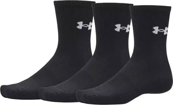 Under Armour Under Armour Performance Cotton 3p Crw Unisex - Nogavice Under Armour - Crna - 6009685-008-4-7 - Size: 4-7