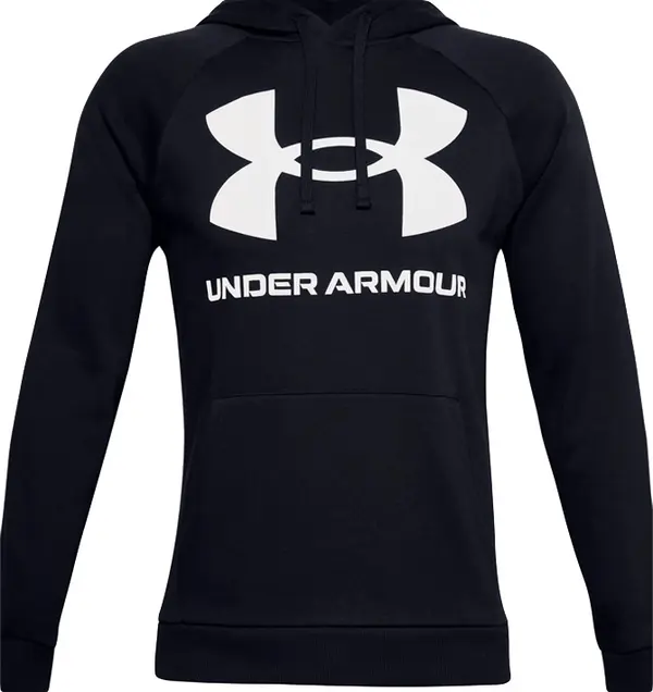 Under Armour Under Armour Rival Fleece Big Logo Hoodie Muškarci - Dukserice i džemperi s kapulja Under Armour - Crna - 1357093-001-M - Size: M