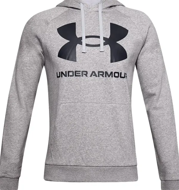 Under Armour Under Armour Rival Fleece Big Logo Hoodie Muškarci - Dukserice i džemperi s kapulja Under Armour - Siva - 1357093-011-L - Size: L