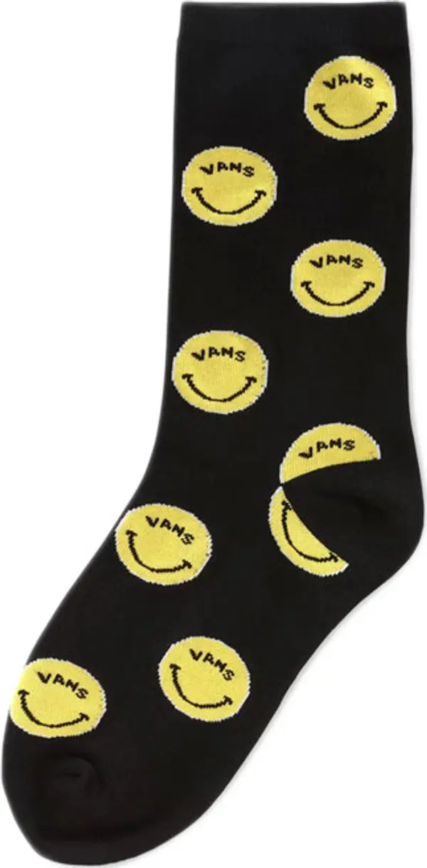 Vans Vans Girl Gang Crew Socks Žene - Nogavice Vans - Crna - VN0A49ZDFU4-4-7 - Size: 4-7