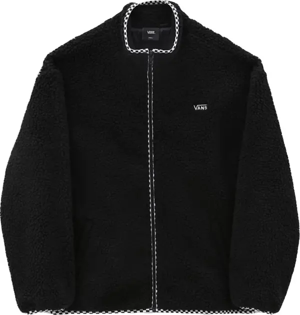 Vans Vans Griffen Sherpa Zip Jacket Žene - Dukserice i džemperi s kapulja Vans - Crna - VN0A7RP1BLK-S - Size: S
