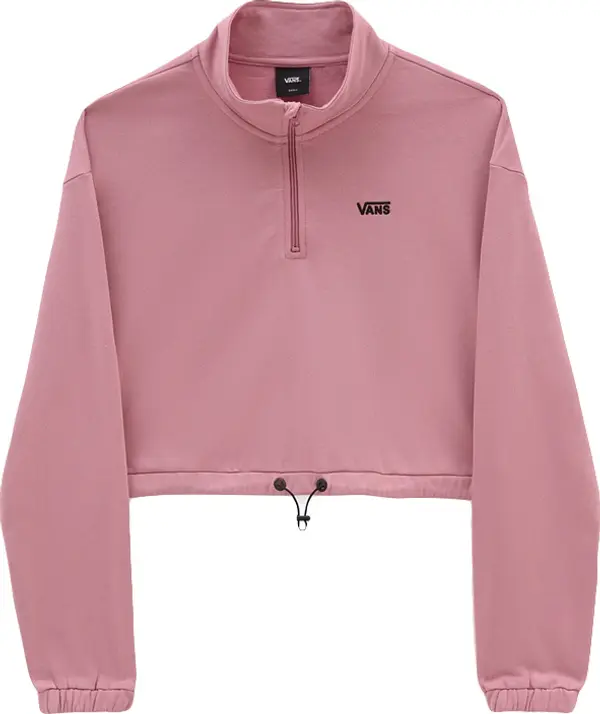 Vans Vans Left Chest Half Zip Hoodie Žene - Dukserice i džemperi s kapulja Vans - Roza - VN0A4R97BD5-S - Size: S