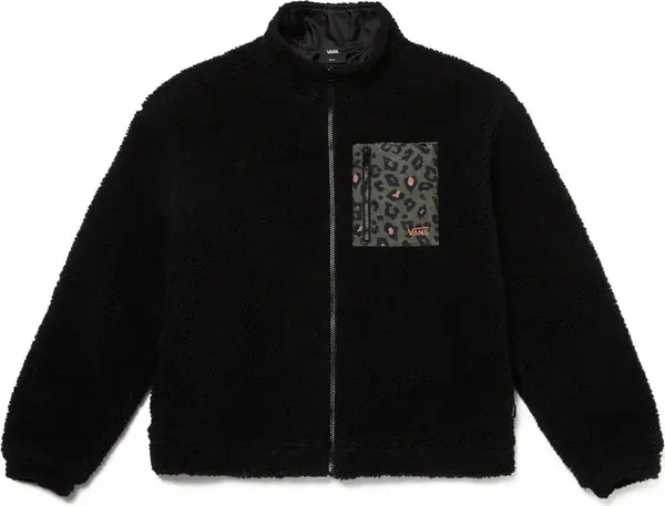 Vans Vans On The Wall Mock Neck Jacket Žene - Jakne Vans - Crna - VN000432BLK-XXS - Size: XXS