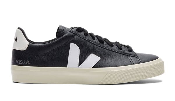 Veja Veja Campo Chromefree Leather Black White