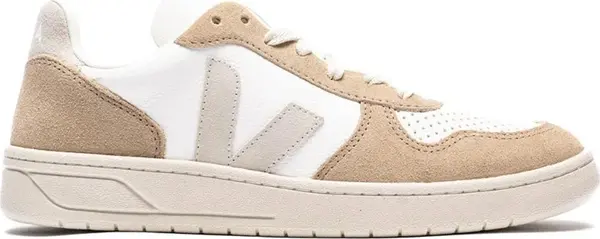 Veja Veja V-10 CHROMEFREE LEATHER WHITE NATURAL SAHARA Žene - Tenisice Veja - Bijela - VX0503298A-3 - Size: 3