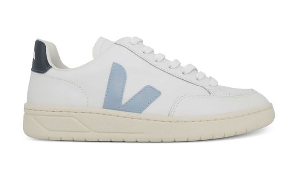 Veja Veja V-12 Leather White Steel Nautico