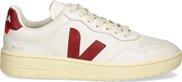 Veja Veja V-90 Leather Ext White Marsala Muškarci - Tenisice Veja - Bijela - VD2003657B-11 - Size: 11