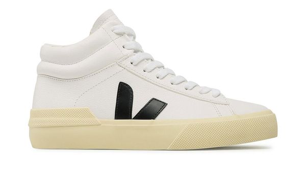 Veja Veja MINOTAUR CHROMEFREE LEATHER WHITE BLACK BUTTER