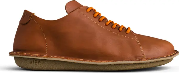 VIBAe VIBAe LISBOA Leather Cognac Brown Unisex - Cipele VIBAe - Smeđa - LISRLCGBG-4 - Size: 4