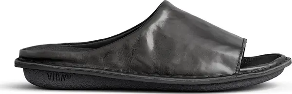 VIBAe VIBAe SAINT TROPEZ Leather Preto Black Unisex - Sandale VIBAe - Crna - STROPEZLPBB-4 - Size: 4