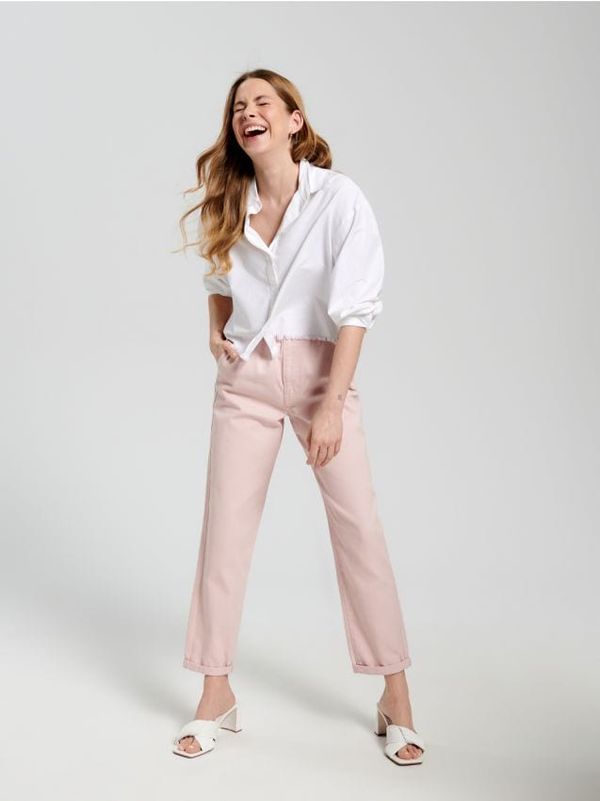 Sinsay Sinsay - High waist paperbag traperice