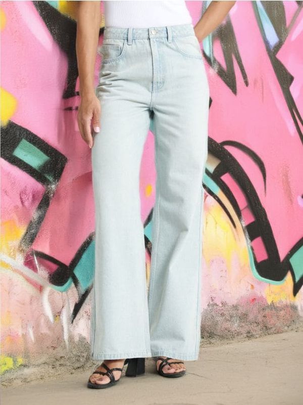 Sinsay Sinsay - High waist wide leg traperice