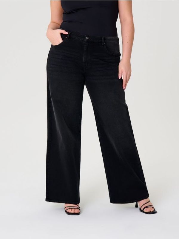 Sinsay Sinsay - High waist wide leg traperice