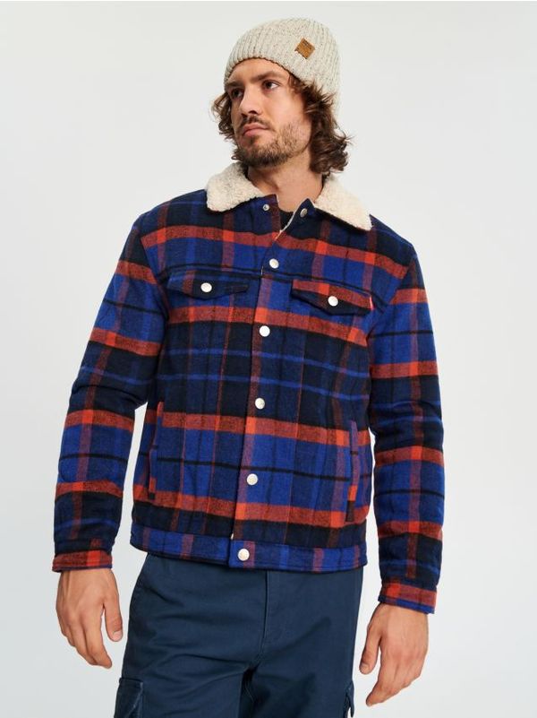 Sinsay Sinsay - Karirana sherpa jakna