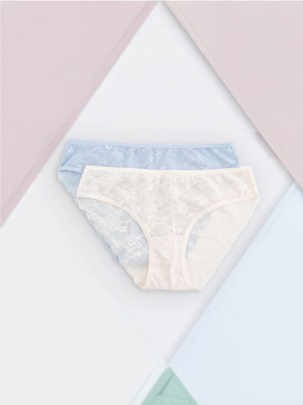 Sinsay Sinsay - Komplet od 2 para gaćica s čipkom