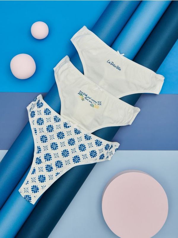 Sinsay Sinsay - Komplet od 3 para pamučnih tanga