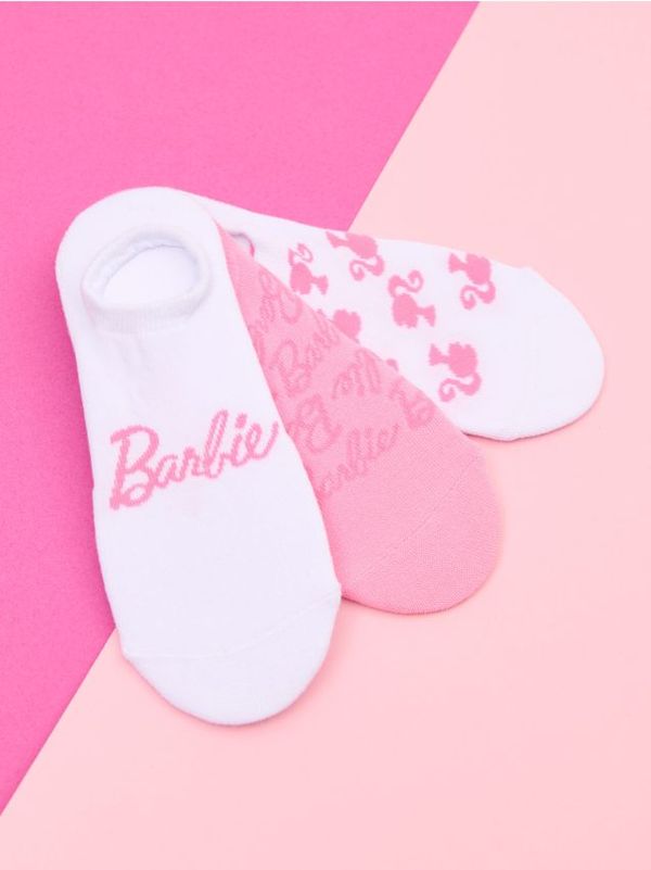 Sinsay Sinsay - Komplet od 3 para stopalica Barbie